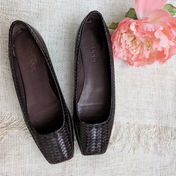 Sesto Meucci Dark Brown Woven Loafers - Picture 2 of 9